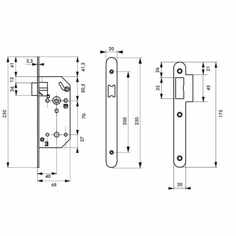 THIRARD - Serrure Encastrable Monomax NF Pour Porte Intérieure, Axe 40mm, Bouts Ronds, Têtière Nickelée 4 THIRARD - Serrure Encastrable Monomax NF Pour Porte Intérieure, Axe 40mm, Bouts Ronds, Têtière Nickelée – Image 2