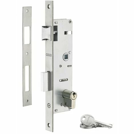 THIRARD - Serrure Encastrable à Cylindre Pour Menuiserie Métallique, Axe 32mm, Bouts Carrés, Cylindre 30x30mm, Inox, 3 Clés 3 THIRARD - Serrure Encastrable à Cylindre Pour Menuiserie Métallique, Axe 32mm, Bouts Carrés, Cylindre 30x30mm, Inox, 3 Clés