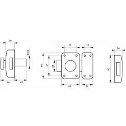 THIRARD - Verrou 2310 à Cylindre 45mm Pour Porte D'entrée, 60x90mm, Bronze, 3 Clés 5 THIRARD - Verrou 2310 à Cylindre 45mm Pour Porte D'entrée, 60x90mm, Bronze, 3 Clés -THIRARD Soldes 28903791 2