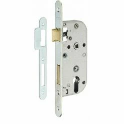 THIRARD - Boitier De Serrure Encastrable à Cylindre Pour Porte D'entrée, Axe 40mm, Bouts Carrés, Zingué