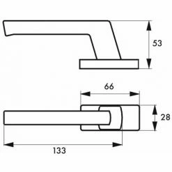 THIRARD - Paire De Béquilles Pour Porte, Carré 7mm Avec Fourreau 7 à 8mm Fourni, Argent -THIRARD Soldes 28903798 2