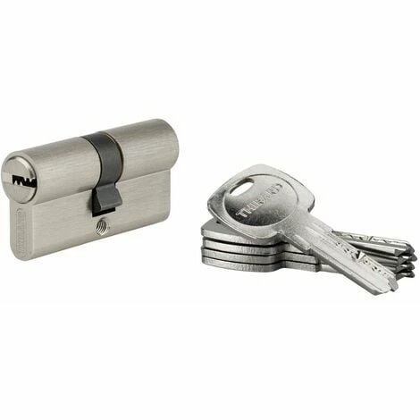 THIRARD - Cylindre De Serrure à Double Entrée Tiger 6, 30x30mm, Nickel, Anti-arrachement, Anti-perçage, 5 Clés 3 THIRARD - Cylindre De Serrure à Double Entrée Tiger 6, 30x30mm, Nickel, Anti-arrachement, Anti-perçage, 5 Clés