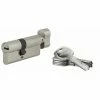THIRARD - Cylindre De Serrure à Bouton Tiger 6, 40Bx30mm, Nickel, Anti-arrachement, Anti-perçage, 5 Clés