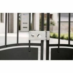 THIRARD - Serrure De Grille En Applique Horizontale à Clé à Fouillot Pour Portail, Gauche, Axe 58mm, 140x82mm, Inox, 2 Clés -THIRARD Soldes 28903838 3