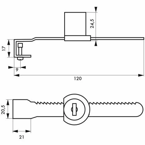 THIRARD - Serrure Pour Vitrine à Porte Coulissante, Nickelée, 2 Clés 4 THIRARD - Serrure Pour Vitrine à Porte Coulissante, Nickelée, 2 Clés – Image 2
