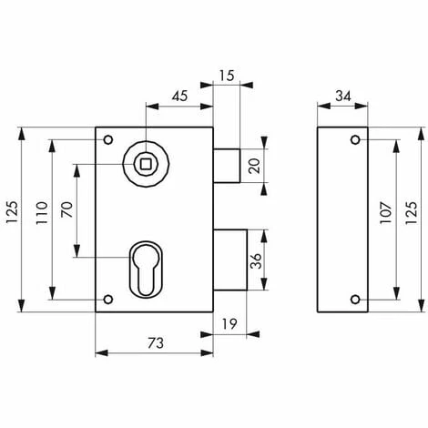 THIRARD - Boitier De Serrure Verticale En Applique Double Entrée à Fouillot Pour Entrée, Droite, Axe 45mm, 73x125mm, Noir 4 THIRARD - Boitier De Serrure Verticale En Applique Double Entrée à Fouillot Pour Entrée, Droite, Axe 45mm, 73x125mm, Noir – Image 2