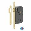 THIRARD - Serrure Encastrable Pour Porte Intérieure, Axe 60mm, Bouts Ronds, Laiton Poli Verni -THIRARD Soldes 28903892 1