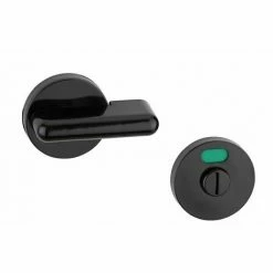 THIRARD - Verrou à Condamnation Pour Salle De Bain Et Toilette, Avec Voyant Libre/occupé, Noir