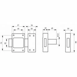 THIRARD - Verrou Sans Bouton Etendard Pour Porte De Cave, Cylindre 40mm, Acier, 3 Clés 5 THIRARD - Verrou Sans Bouton Etendard Pour Porte De Cave, Cylindre 40mm, Acier, 3 Clés -THIRARD Soldes 28904189 2