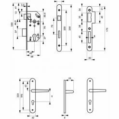 THIRARD - Garniture Serrure Encastrable à Cylindre Monomax + Ensemble Poignées Penelope, Axe 40mm, Bouts Ronds, 3 Clés 7 THIRARD - Garniture Serrure Encastrable à Cylindre Monomax + Ensemble Poignées Penelope, Axe 40mm, Bouts Ronds, 3 Clés -THIRARD Soldes 28904198 2