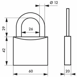 THIRARD - Cadenas à Clé Cinox, Inox, Extérieur, Anse Inox, 60mm, 3 Clés -THIRARD Soldes 28904205 2