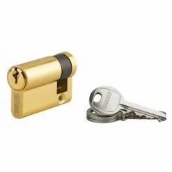 THIRARD - Demi-cylindre De Serrure Ecopro, 40x10mm, Anti-arrachement, 3 Clés, Laiton