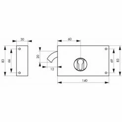 THIRARD - Boitier De Serrure Horizontale En Applique Double Entrée à Crochet Pour Portail, Gauche, Axe 60mm, 140x83mm, Zingué 5 THIRARD - Boitier De Serrure Horizontale En Applique Double Entrée à Crochet Pour Portail, Gauche, Axe 60mm, 140x83mm, Zingué -THIRARD Soldes 28904239 2