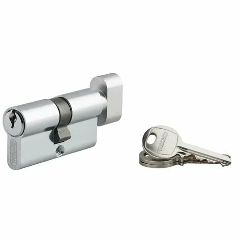 THIRARD - Cylindre De Serrure à Bouton Ecopro, 30x30mm, Aluminium, Anti-arrachement, 3 Clés, Laiton 3 THIRARD - Cylindre De Serrure à Bouton Ecopro, 30x30mm, Aluminium, Anti-arrachement, 3 Clés, Laiton