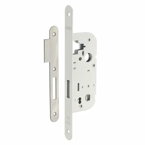 THIRARD - Serrure Encastrable à Clé Pour Porte Intérieure, Pêne Dormant Seul, Fouillot 6x9mm, Bouts Carrés, Blanc, 1 Clé 3 THIRARD - Serrure Encastrable à Clé Pour Porte Intérieure, Pêne Dormant Seul, Fouillot 6x9mm, Bouts Carrés, Blanc, 1 Clé