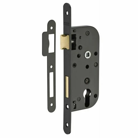 THIRARD - Boitier De Serrure Encastrable à Cylindre Pour Porte D'entrée, Axe 40mm, Bouts Ronds, Noir 3 THIRARD - Boitier De Serrure Encastrable à Cylindre Pour Porte D'entrée, Axe 40mm, Bouts Ronds, Noir
