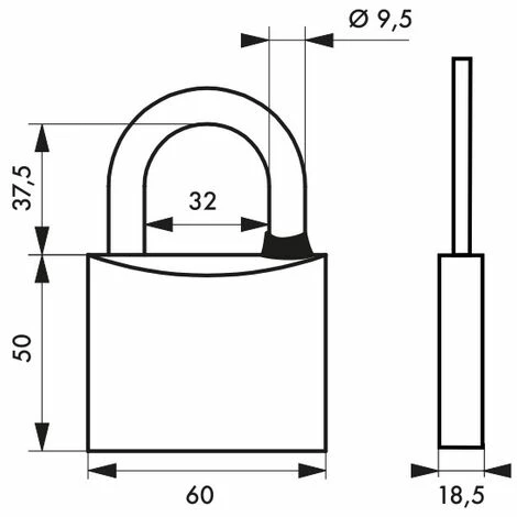 THIRARD - Cadenas à Clé Type 1, Extérieur, Laiton Chromé, 60mm, 2 Clés 4 THIRARD - Cadenas à Clé Type 1, Extérieur, Laiton Chromé, 60mm, 2 Clés – Image 2
