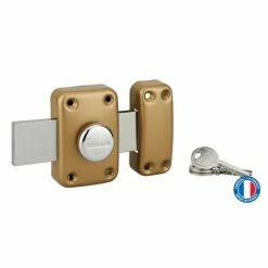 THIRARD - Verrou à Bouton Apache Pour Porte De Garage, Cylindre 40mm, Pêne 160mm, Acier, 3 Clés, époxy Or 7 THIRARD - Verrou à Bouton Apache Pour Porte De Garage, Cylindre 40mm, Pêne 160mm, Acier, 3 Clés, époxy Or -THIRARD Soldes 28940056 3