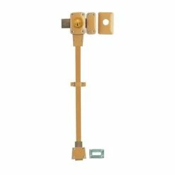 THIRARD - Verrou Double Entrée Mirage 6 Pour Porte D'entrée, Cyl. 45mm, Tringle 2 Pts En Acier, Bas, Droit, 3 Clés, Bronze