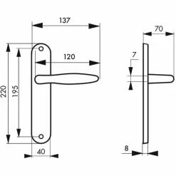 THIRARD - Ensemble De Poignées Pour Porte Intérieure Thalia Sans Trou, Carré 7mm, Entr'axes 195mm, Nickelé Satiné 5 THIRARD - Ensemble De Poignées Pour Porte Intérieure Thalia Sans Trou, Carré 7mm, Entr'axes 195mm, Nickelé Satiné -THIRARD Soldes 29051269 2