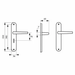 Poignée De Porte, Hebe, Laqué Blanc, E195, à Condamnation THIRARD 5 Poignée De Porte, Hebe, Laqué Blanc, E195, à Condamnation THIRARD -THIRARD Soldes 29164734 2