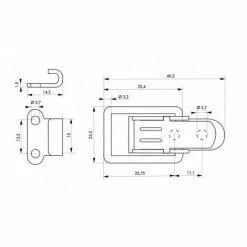 THIRARD - Fermeture à Levier Avec Crochet, Acier, H.36mm, Zingué 7 THIRARD - Fermeture à Levier Avec Crochet, Acier, H.36mm, Zingué -THIRARD Soldes 29700719 3