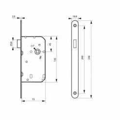 THIRARD - Serrure Magnétique Encastrable Pour Porte Intérieure, Axe 50mm, Bouts Ronds, Fer Satiné 5 THIRARD - Serrure Magnétique Encastrable Pour Porte Intérieure, Axe 50mm, Bouts Ronds, Fer Satiné -THIRARD Soldes 29700732 2