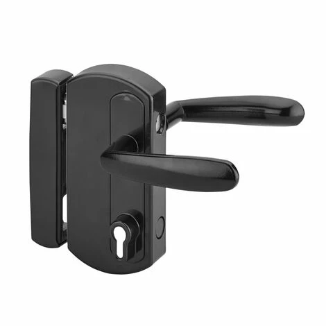 THIRARD - Boitier De Serrure En Applique Double Entrée à Fouillot Pour Portail, Réversible, Axe 61.5mm, 81.5x170mm, Noir 3 THIRARD - Boitier De Serrure En Applique Double Entrée à Fouillot Pour Portail, Réversible, Axe 61.5mm, 81.5x170mm, Noir