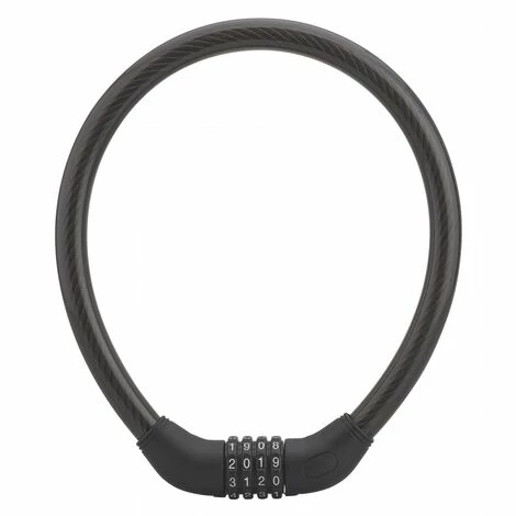 THIRARD - Antivol à Combinaison Twisty, 4 Chiffres, Câble Acier, Vélo, 18mmx0.6m, Noir 3 THIRARD - Antivol à Combinaison Twisty, 4 Chiffres, Câble Acier, Vélo, 18mmx0.6m, Noir
