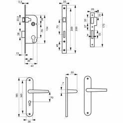 THIRARD - Serrure Encastrable à Cylindre + Poignées Leto, Axe 40mm, Bouts Ronds, Blanc, 3 Clés 7 THIRARD - Serrure Encastrable à Cylindre + Poignées Leto, Axe 40mm, Bouts Ronds, Blanc, 3 Clés -THIRARD Soldes 29700757 2