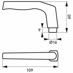 THIRARD - Paire De Béquilles Pour Porte, Carré 7mm, 1 Portée, Argent -THIRARD Soldes 29700763 3