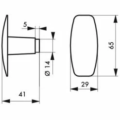 THIRARD - Paire De Boutons Pour Porte, Carré 6mm, Fourreau Adaptateur 7mm -THIRARD Soldes 29700767 2