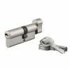 THIRARD - Cylindre De Serrure à Bouton Débrayable Trafic 6, 30x40mm, Anti-arrachement, Anti-perçage, Nickel, 5 Clés Longues -THIRARD Soldes 29700772 1