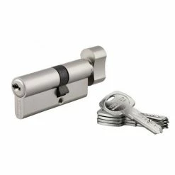 THIRARD - Cylindre De Serrure à Bouton Débrayable Trafic 6, 30x40mm, Anti-arrachement, Anti-perçage, Nickel, 5 Clés Longues -THIRARD Soldes 29700772 3