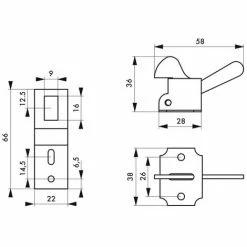THIRARD - Loqueteau Pour Porte De Placard Et Armoire, Zingué -THIRARD Soldes 29700786 3