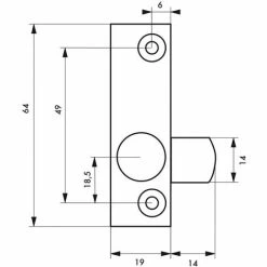 THIRARD - Verrou à Cylindre Pour Fenêtres Métalliques, 1 Clé -THIRARD Soldes 29700801 2
