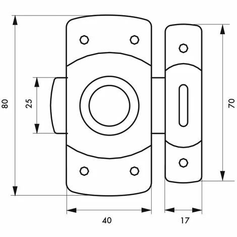 THIRARD - Verrou Pour Porte D'ameublement, 40mm, Blanc 4 THIRARD - Verrou Pour Porte D'ameublement, 40mm, Blanc – Image 2