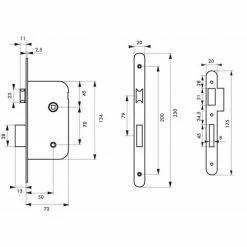 THIRARD - Serrure Encastrable à Condamnation Pour Porte De Salle De Bain Et Toilettes, Axe 50mm, Bouts Ronds, -THIRARD Soldes 29815932 2