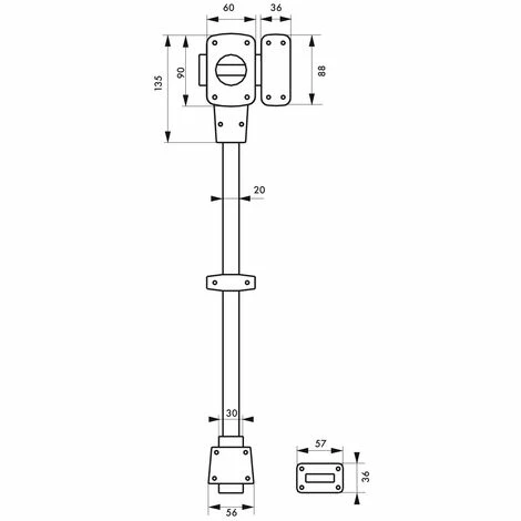 THIRARD - Verrou à Bouton Mirage 6 Pour Porte D'entrée, Cylindre 45mm, Tringle 2 Pts En Acier, Bas, Droit, 3 Clés, Bronze 4 THIRARD - Verrou à Bouton Mirage 6 Pour Porte D'entrée, Cylindre 45mm, Tringle 2 Pts En Acier, Bas, Droit, 3 Clés, Bronze – Image 2