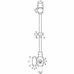 THIRARD - Verrou Double Entrée Mirage 6 Pour Porte D'entrée, Cyl. 45mm, Tringle 2 Pts En Acier, Haut, Gauche, 3 Clés, Bronze -THIRARD Soldes 30059460 2