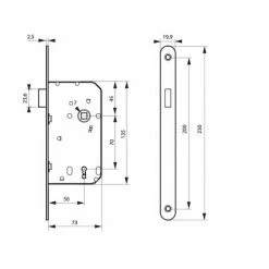 THIRARD - Serrure Encastrable Magnétique à Condamnation Pour Salle De Bain Et Toilette, Axe 50mm, Bouts Ronds 6 THIRARD - Serrure Encastrable Magnétique à Condamnation Pour Salle De Bain Et Toilette, Axe 50mm, Bouts Ronds -THIRARD Soldes 30192954 2