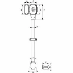 THIRARD - Verrou Double Entrée Mirage 6 Pour Porte D'entrée, Cyl. 45mm, Tringle 2 Pts En Acier, Bas, Gauche, 3 Clés, Bronze -THIRARD Soldes 30329294 2