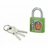 THIRARD - Cadenas à Clé Happy Lock, Acier, Intérieur, Anse Acier, 30mm, Vert, 3 Clés -THIRARD Soldes 30405980 1
