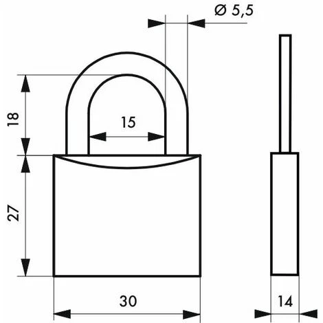 THIRARD - Cadenas à Clé Scorpion, Acier, Intérieur, Anse Acier, 30mm, 3 Clés 4 THIRARD - Cadenas à Clé Scorpion, Acier, Intérieur, Anse Acier, 30mm, 3 Clés – Image 2