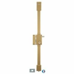 THIRARD - Serrure En Applique Targa à Tirage Pour Porte D'entrée, Gauche, 3 Pts, Cylindre Transit2 30x65mm, Axe 45mm, Or, 4 Clés -THIRARD Soldes 30441567 2