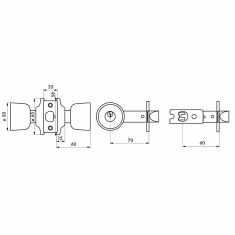 THIRARD - Serrure Horizontale Tubulaire En Applique à Condamnation Pour Porte D'entrée, Axe Réglable, Doré, 3 Clés 4 THIRARD - Serrure Horizontale Tubulaire En Applique à Condamnation Pour Porte D'entrée, Axe Réglable, Doré, 3 Clés – Image 2