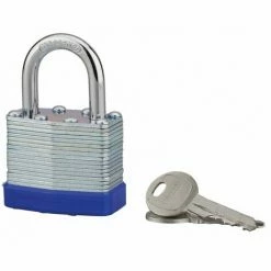 THIRARD - Cadenas à Clé Slice, Intérieur, Corps Lamelles Acier, 40mm, 2 Clés