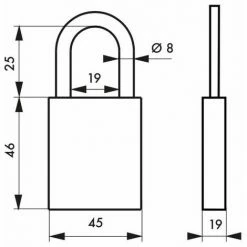 THIRARD - Cadenas à Clé Raid Aventure, Extérieur, 45mm, Laiton, 2 Clés -THIRARD Soldes 30441641 3
