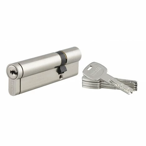 THIRARD - Cylindre De Serrure Double Entrée Transit 2, 30x70mm, Nickel, Anti-arrachement, Anti-perçage, Anti-crochetage, 4 Clés 3 THIRARD - Cylindre De Serrure Double Entrée Transit 2, 30x70mm, Nickel, Anti-arrachement, Anti-perçage, Anti-crochetage, 4 Clés