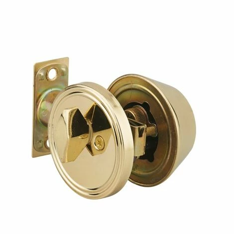 THIRARD - Serrure Horizontale Tubulaire En Applique à Bouton Pour Porte D'entrée, Axe Réglable, Doré, 3 Clés 4 THIRARD - Serrure Horizontale Tubulaire En Applique à Bouton Pour Porte D'entrée, Axe Réglable, Doré, 3 Clés – Image 2